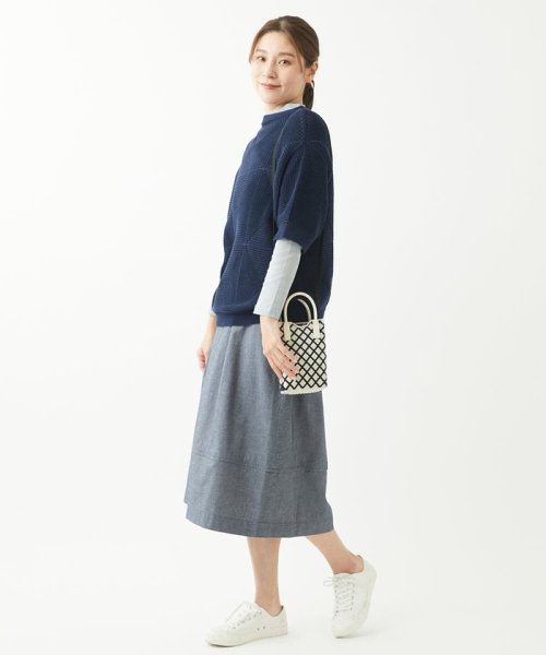 [洗える]メンギマアーガイル柄編みニット 