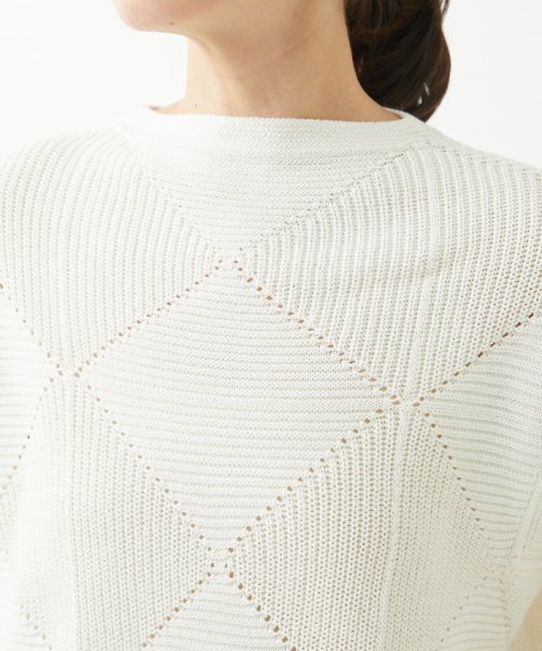 [洗える]メンギマアーガイル柄編みニット 