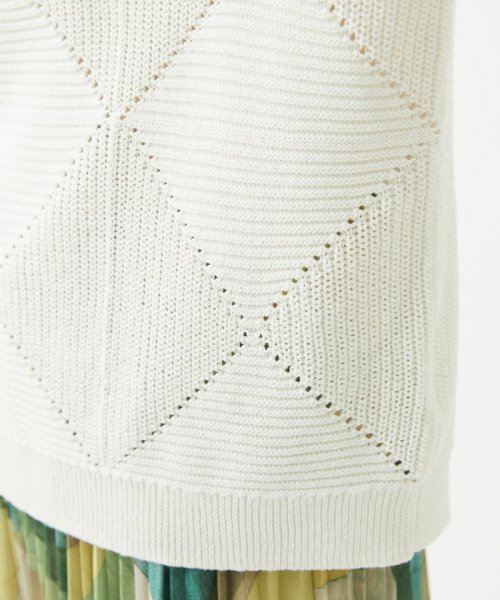 [洗える]メンギマアーガイル柄編みニット 