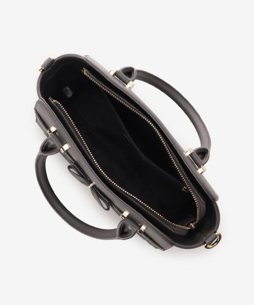 キルティングアクセントリボンハンドバッグ 