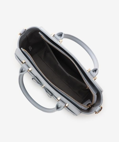 キルティングアクセントリボンハンドバッグ 