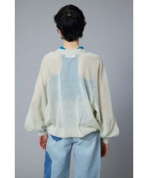 HeRIN.CYE(ヘリンドットサイ)/SUKASHI knit cardigan/img14