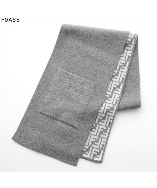FENDI KIDS マフラー JUQ020 AO29 刺繍ロゴ 無地 FF柄 新着