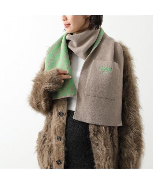 FENDI KIDS マフラー JUQ020 AO29 刺繍ロゴ 無地 FF柄 FENDI KIDS マフラー JUQ020 AO29 無地