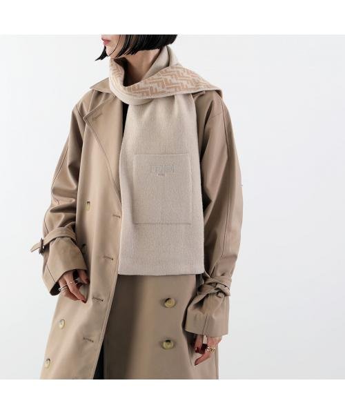 FENDI KIDS マフラー JUQ020 AO29 刺繍ロゴ 無地 FF柄 FENDI KIDS マフラー JUQ020 AO29 無地