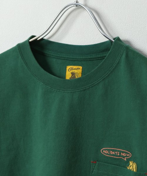 ZIP FIVE(ジップファイブ)/ベーシックポケット刺繍Tシャツ/img01