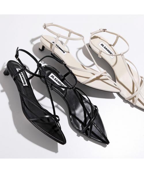 Jil Sander トングサンダル サイズ37 ブラック JIL SANDER（ジルサンダー）の「JIL SANDER / ブラックパール