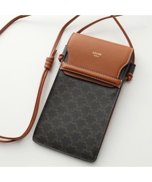 CELINE(セリーヌ)/CELINE フォンポーチ 10G332CQD.04LU レザー スマホケース/img01