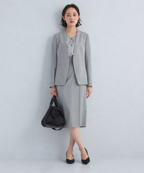 ライト カチリラ ノーラペル ジャケット◇No07◇ B77 W58 H88 着用サイズ：M 防シワ