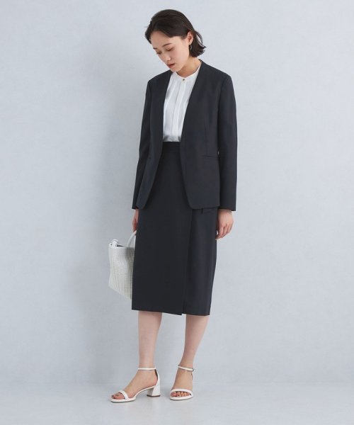 ライト カチリラ ノーラペル ジャケット◇No07◇ B77 W58 H88 着用サイズ：M 防シワ