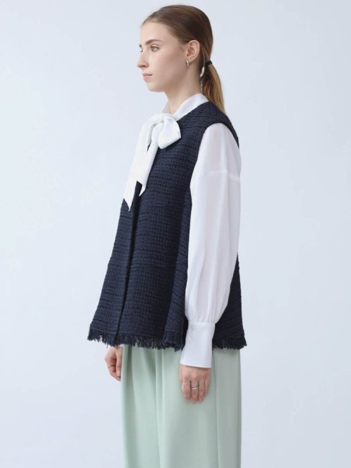 ミックスファンシーツイードジレ トップス ベスト・ジレ M1938727412(14720円)