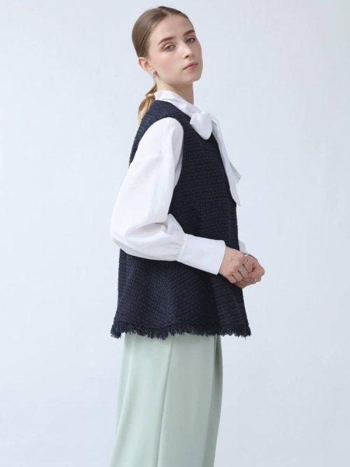 ミックスファンシーツイードジレ トップス ベスト・ジレ M1938727412(14720円)