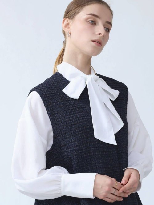 ミックスファンシーツイードジレ トップス ベスト・ジレ M1938727412(14720円)