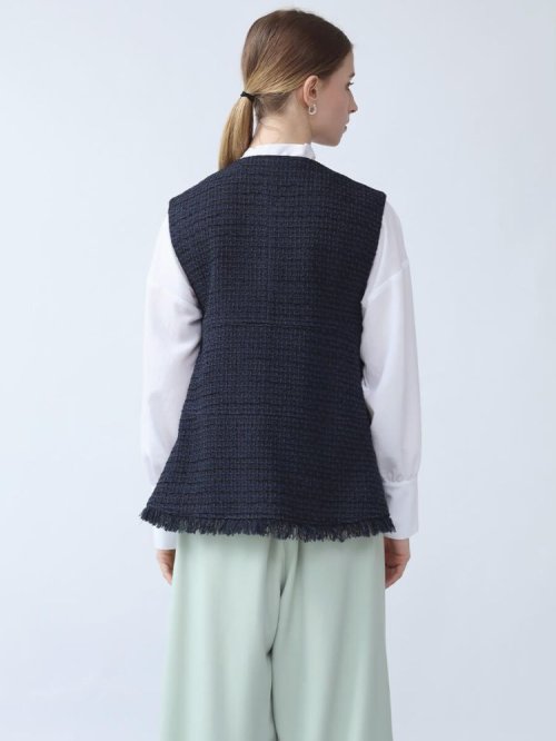 ミックスファンシーツイードジレ トップス ベスト・ジレ M1938727412(14720円)