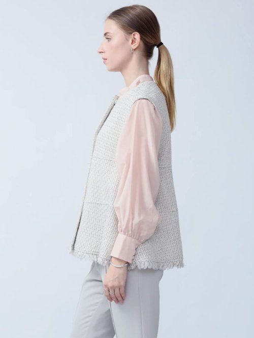 ミックスファンシーツイードジレ トップス ベスト・ジレ M1938727412(14720円)