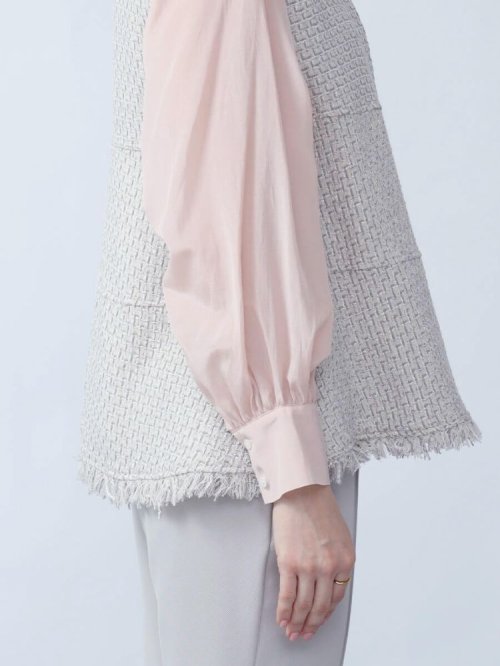 ミックスファンシーツイードジレ トップス ベスト・ジレ M1938727412(14720円)