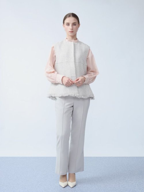 ミックスファンシーツイードジレ トップス ベスト・ジレ M1938727412(14720円)