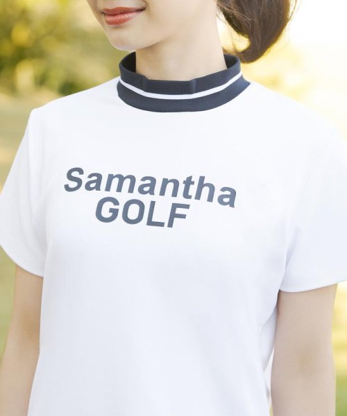 Samantha GOLF(サマンサゴルフ)/ベアスムース半袖モックネック/img01