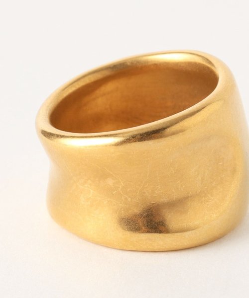 ＜TEN.＞ディンプルリング/ゴールドカラー ＜TEN あらかじめご了承ください
