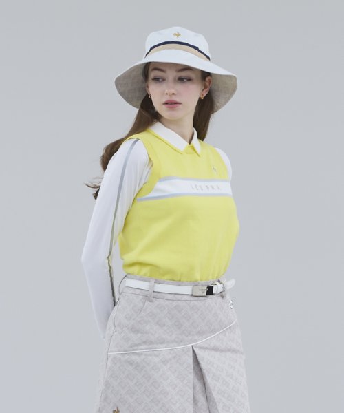 le coq sportif GOLF (ルコックスポルティフ（ゴルフ）)/襟脱着ノースリーブニットシャツ【RIJOUME/リジューム】/img10