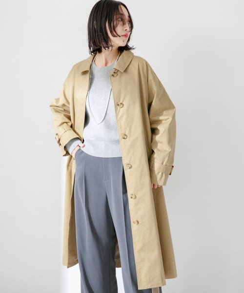 URBAN RESEARCH Sonny Label(アーバンリサーチサニーレーベル)/オーバーサイズステンカラーコート/img47