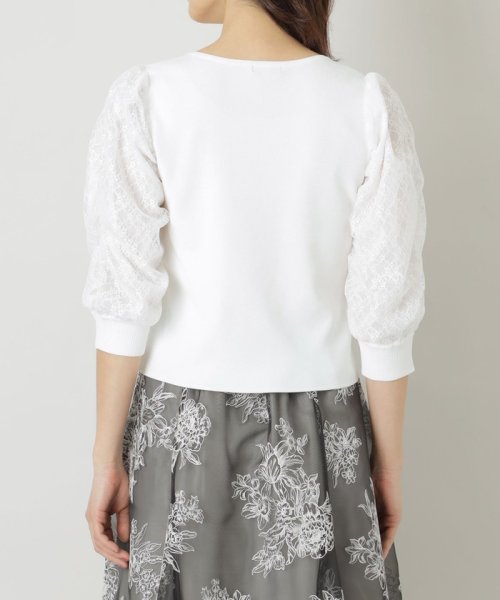 TO BE CHIC(L SIZE)(トゥービーシック Lサイズ)/【L】レースコンビ プルオーバーニット/img06