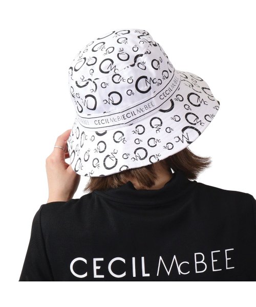 CECIL McBEE green(セシルマクビーグリーン)/ セシルマクビーグリーン CECIL McBEE green バケットハット 帽子 ゴルフウェア オールオーバー レディース BUCKET HAT ブラック ホ/img08