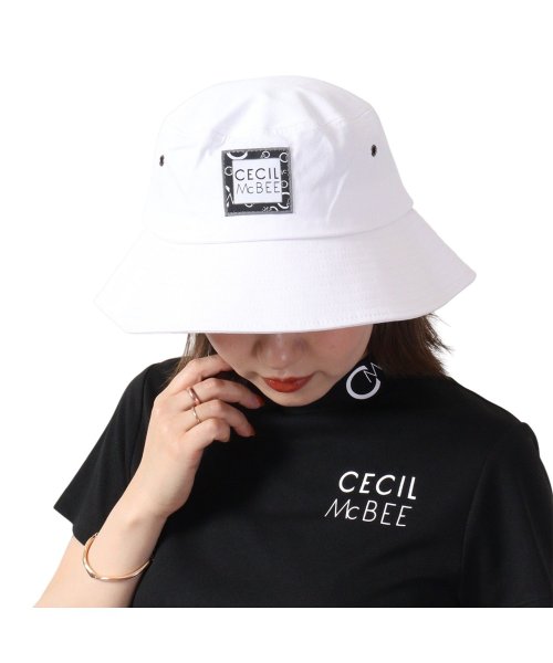 CECIL McBEE green(セシルマクビーグリーン)/ セシルマクビーグリーン CECIL McBEE green バケットハット 帽子 ゴルフウェア オールオーバー レディース BUCKET HAT ブラック ホ/img08