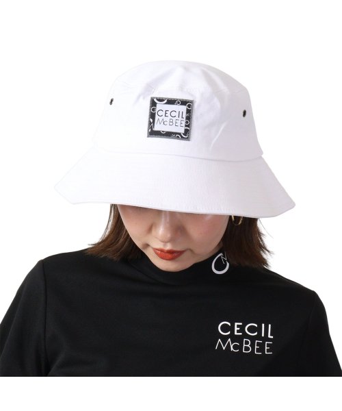 CECIL McBEE green(セシルマクビーグリーン)/ セシルマクビーグリーン CECIL McBEE green バケットハット 帽子 ゴルフウェア オールオーバー レディース BUCKET HAT ブラック ホ/img11