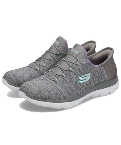 SKECHERS(スケッチャーズ)/ スケッチャーズ SKECHERS スリップインズ ハンズフリー スニーカー スリッポン サミッツ レディース SLIP－INS SUMMITS DAZZLIN/img01