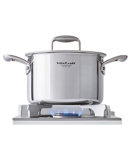 ビタクラフト Vita Craft 両手鍋 20cm 深鍋 4L IH ガス対応 アルミ ステンレス Nシリーズ No.7145 Vita Craft 1050アルミニウム ビタクラフト Nシリーズ No 3003アルミニウム合金