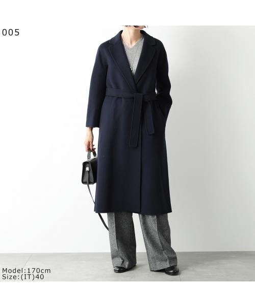 S MAX MARA ガウンコート ESTURIA ロングコート ガウンコート MAX MARA ESTURIA ヴァージンウール