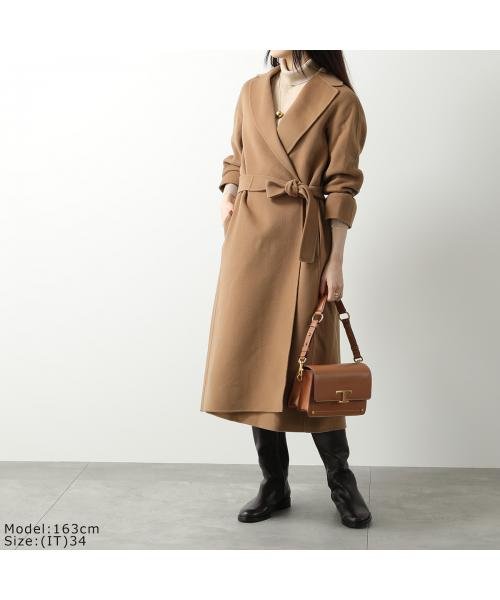 S MAX MARA ガウンコート ESTURIA ロングコート ガウンコート MAX MARA ESTURIA ヴァージンウール
