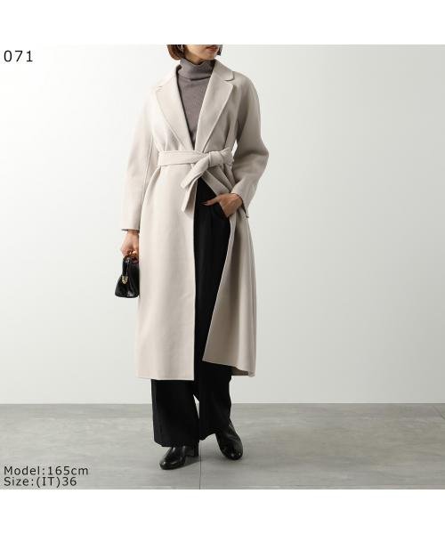 S MAX MARA ガウンコート ESTURIA ロングコート ガウンコート MAX MARA ESTURIA ヴァージンウール