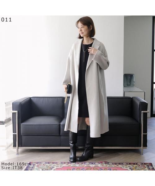 S MAX MARA ガウンコート ESTURIA ロングコート ガウンコート MAX MARA ESTURIA ヴァージンウール