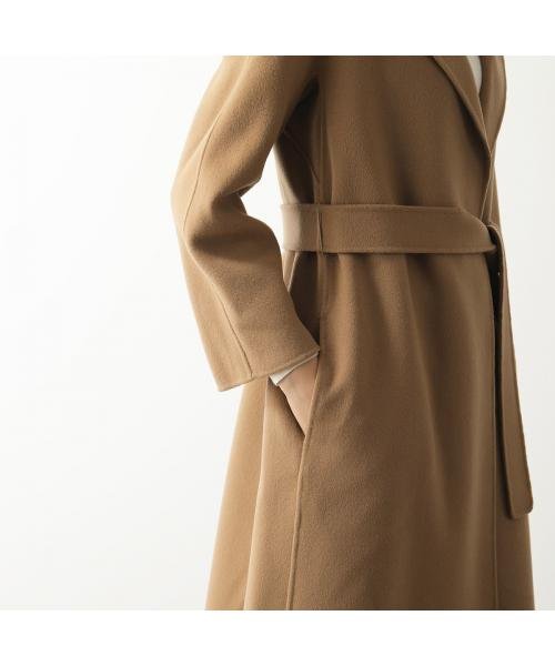 S MAX MARA ガウンコート ESTURIA ロングコート ガウンコート MAX MARA ESTURIA ヴァージンウール