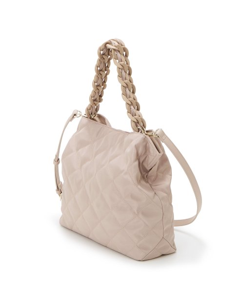 【TREASURE TOPKAPI】キルティング アクリルチェーン付 トート バッグ TREASURE TOPKAPI