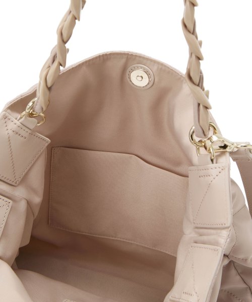 【TREASURE TOPKAPI】キルティング アクリルチェーン付 トート バッグ TREASURE TOPKAPI