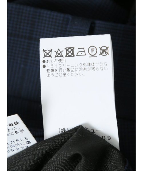 GRAND-BACK(グランバック)/【大きいサイズ】グランバック/GRAND－BACK ウール混 2ボタン2ピーススーツ チェック紺 メンズ セットアップ ジャケット ビジネス カジュアル 通勤 /img10