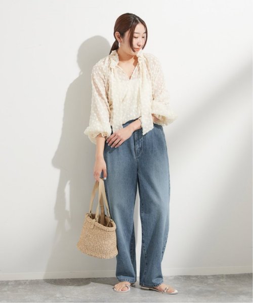 journal standard  L'essage (ジャーナルスタンダード　レサージュ)/12.5OZDENIM タックパンツ/img03