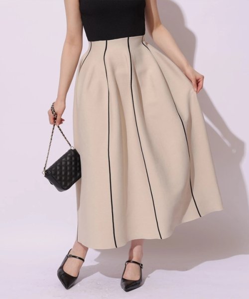 フレアニットワンピース 予めご了承ください