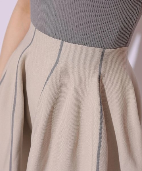 フレアニットワンピース 予めご了承ください