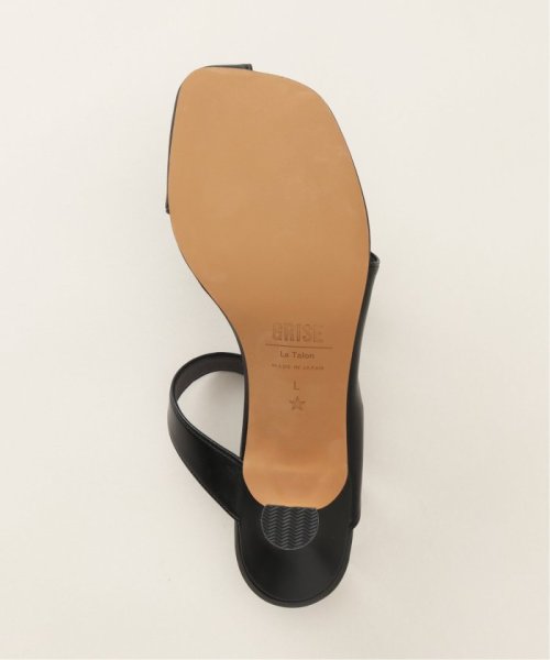 GRISE 5.5cmレザーアシメカットミュールサンダル GRISE Talon 予めご了承ください