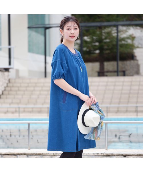 パフスリーブワンピース 