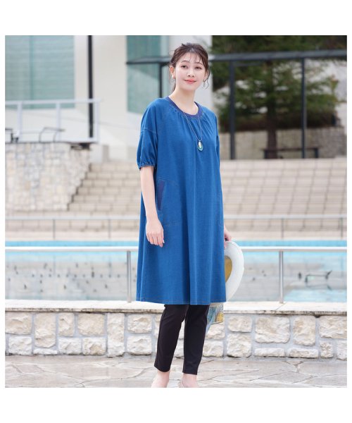 パフスリーブワンピース 