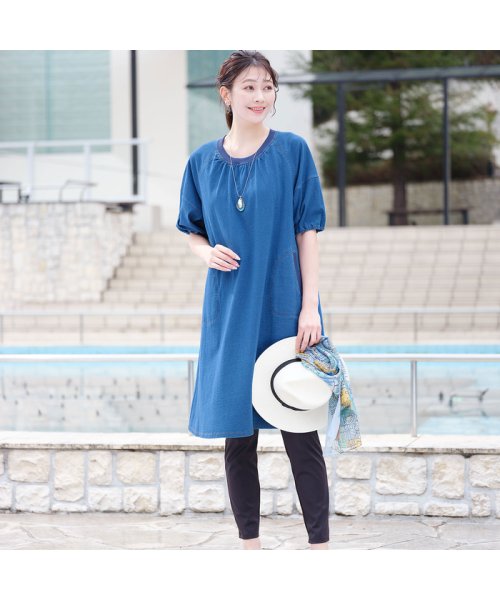 パフスリーブワンピース 