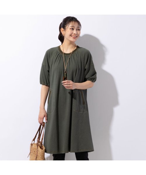 パフスリーブワンピース 