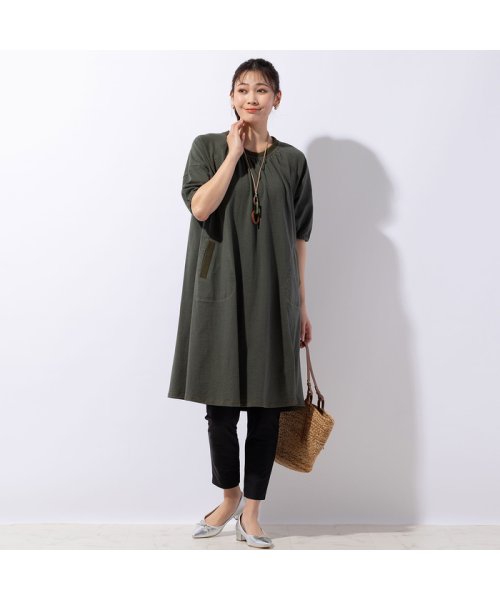 パフスリーブワンピース 