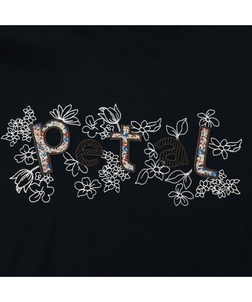 MISSEL(ミゼール)/Petal刺繍 ラウンドヘムTシャツ/img12
