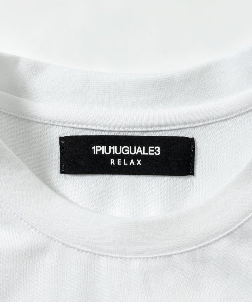 1PIU1UGUALE3 RELAX(1PIU1UGUALE3 RELAX)/1PIU1UGUALE3 RELAX(ウノピゥウノウグァーレトレ リラックス)フローイングロゴ半袖Tシャツ/img18